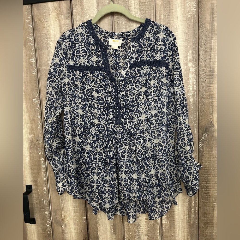 Maeve printed blouse,  size 8 - Picture 6 of 12